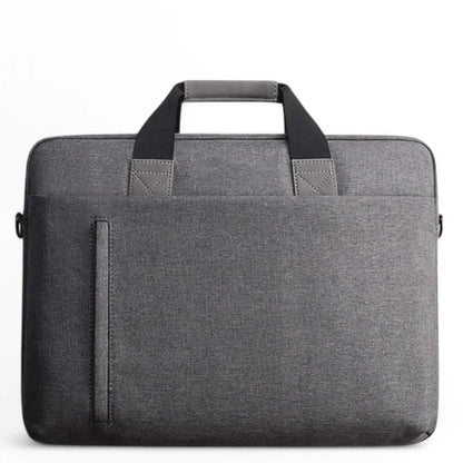 Waterproof 17-Inch Laptop Bag for Men – Grey Business Briefcase with Padded Protection