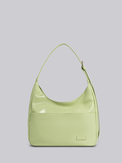 Black Shoulder Bag – Minimalist & Spacious Vegan Leather Design