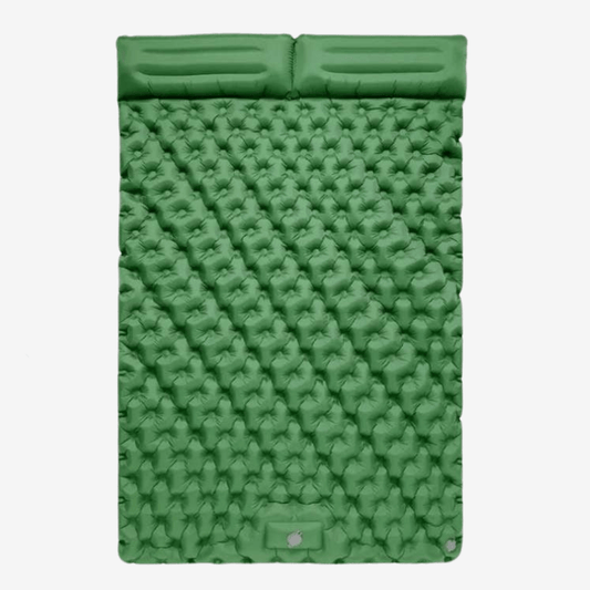 Inflatable Double Air Mattress with Built-in Pillows – Portable, Waterproof & Ideal for Camping, Travel & Guests