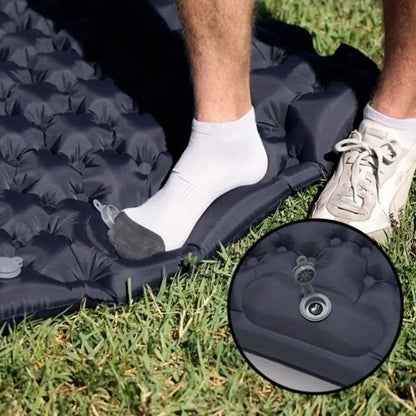 Inflatable Double Air Mattress with Built-in Pillows – Portable, Waterproof & Ideal for Camping, Travel & Guests