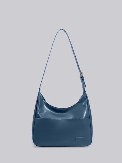 Black Shoulder Bag – Minimalist & Spacious Vegan Leather Design