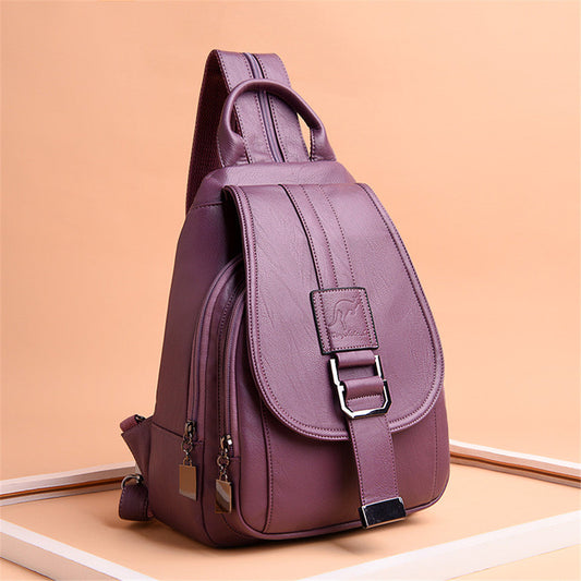 Multi-Way Women’s Backpack & Handbag – Stylish Leather Shoulder Bag for Daily Use