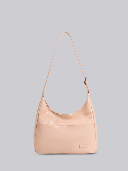 Black Shoulder Bag – Minimalist & Spacious Vegan Leather Design