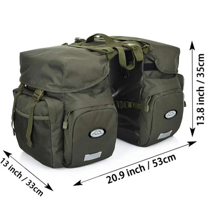 Waterproof Bike Pannier – Double Rear Bag with Large Storage Capacity