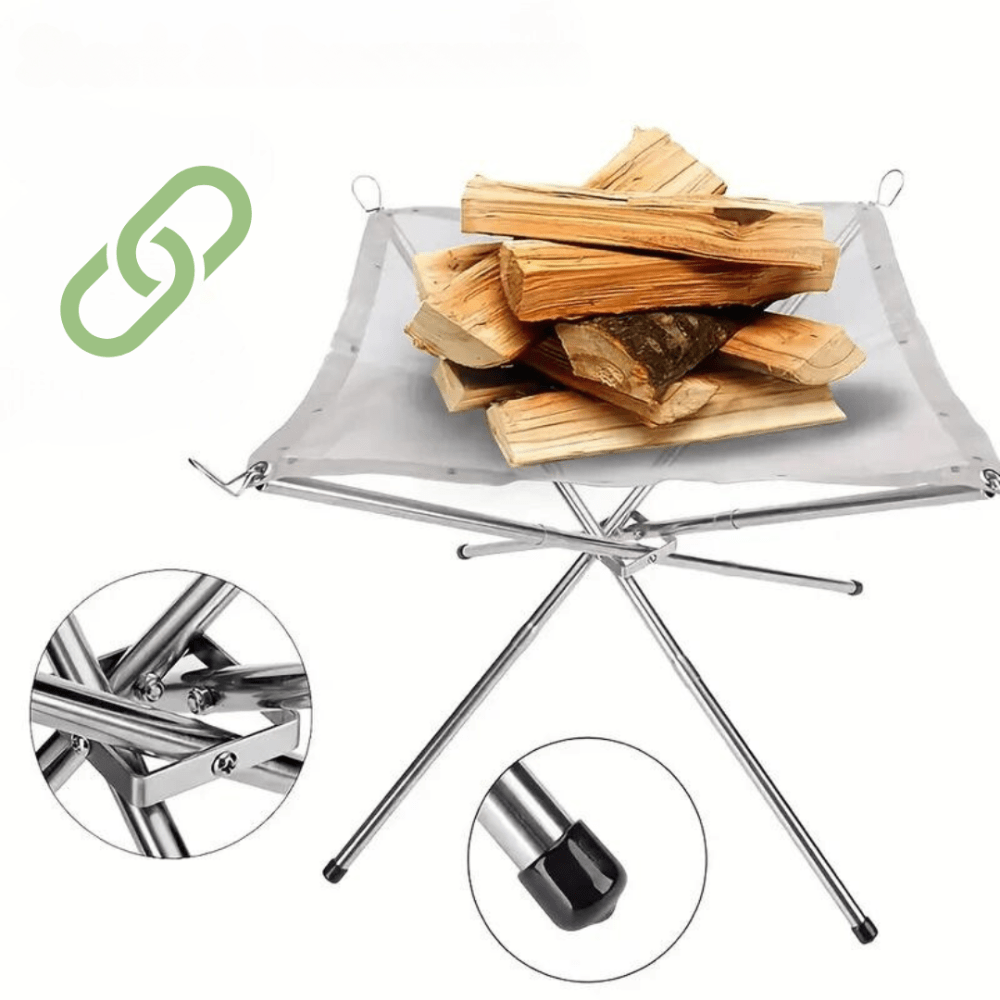 Portable Foldable Fire Pit – Lightweight & Compact – Ideal for Camping & Outdoor Adventures