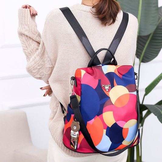 Waterproof Anti-Theft Backpack – Stylish USB Charging Backpack for Women with Hidden Zipper Design