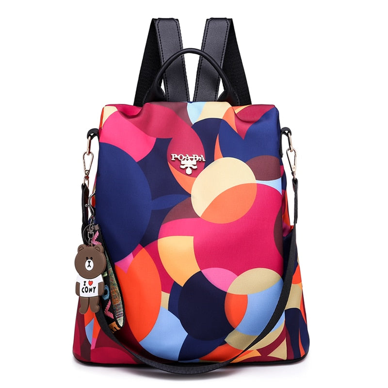 Waterproof Anti-Theft Backpack – Stylish USB Charging Backpack for Women with Hidden Zipper Design
